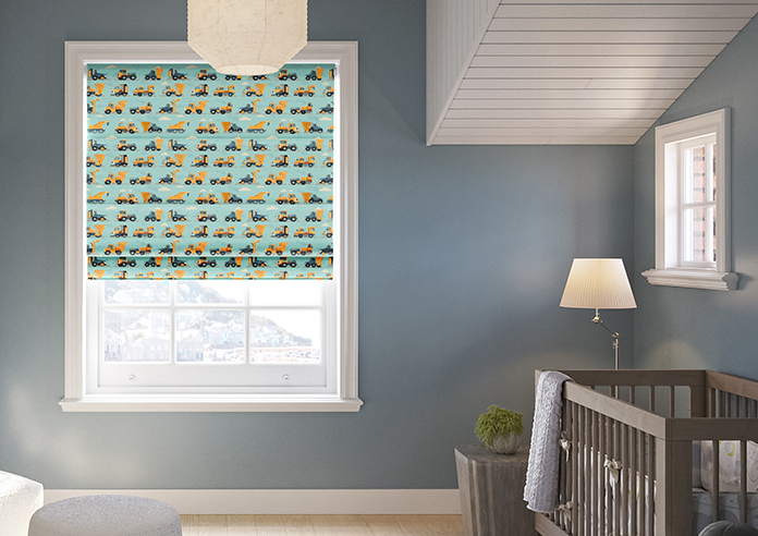 Construction Crew, Digger - Roman Blind - Image 3